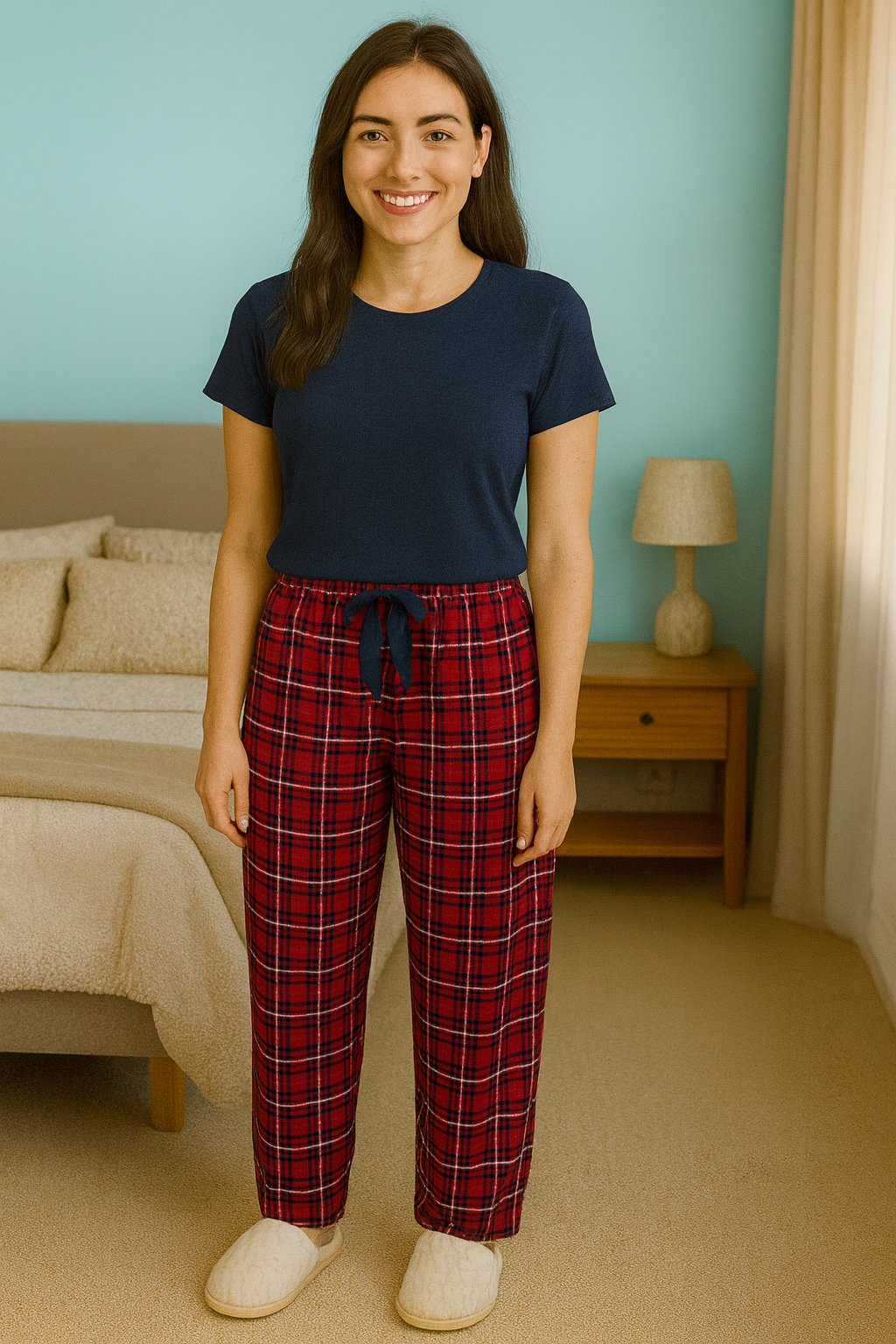 Süet Kadın Pijama Altı