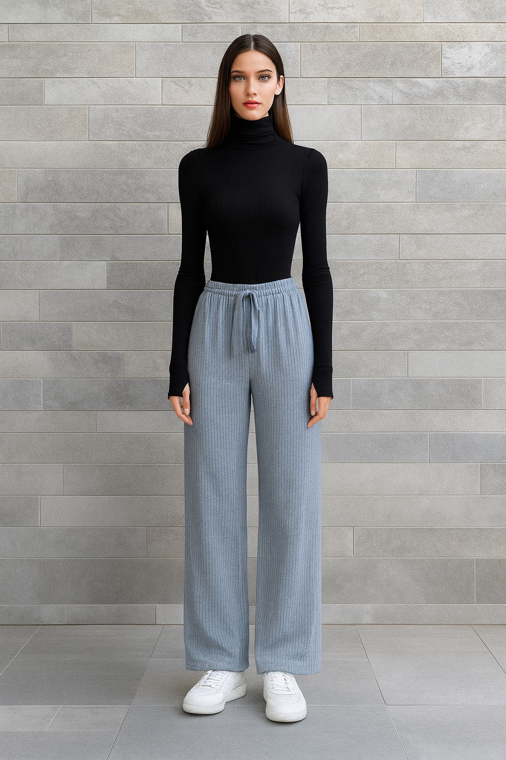 Raporlu Kadın Pijama Altı - Açık Gri